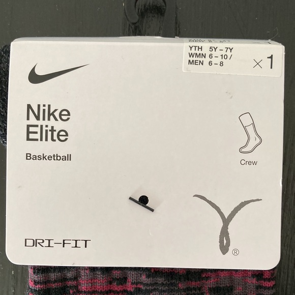Nike Elite Basketball KAY YOW Crew Multi Color Dri-Fit Socks W6-10 M6-8 NWT - Picture 3 of 7